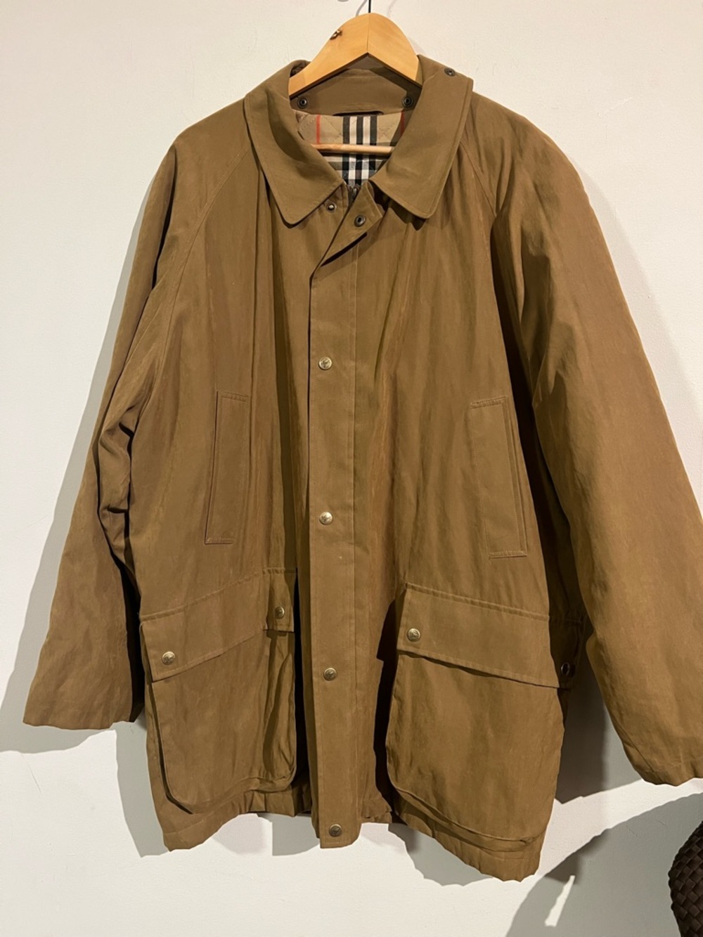 Burberry brown vintage quilted jacket L